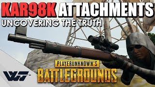 TEST The Truth behind KAR98K ATTACHMENTS How do they work PUBG [upl. by Idonah859]