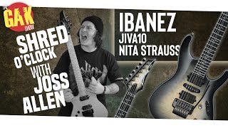 Ibanez JIVA10 Nita Strauss Deep Space Blonde  SHRED OCLOCK W JOSS ALLEN [upl. by Acinoj]