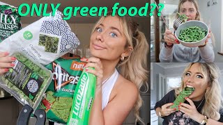 I ONLY ate GREEN food for 24hours [upl. by Rajiv776]