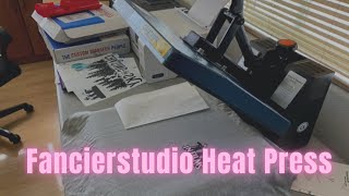 Fancierstudio Heat press Digital Heat Press Review  TShirt Heat Press Sublimation [upl. by Mayram643]