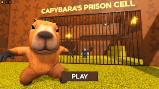 CAPYBARA Prison Run   Gameplay Walkthrough  Ifaz Roblox [upl. by Infield]