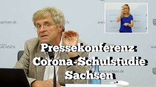 Pressekonferenz Corona Schulstudie Sachsen [upl. by Dnalevets]