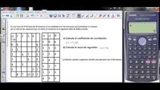 Estadística Bidimensional con Calculadora Frecuencia [upl. by Brigham]