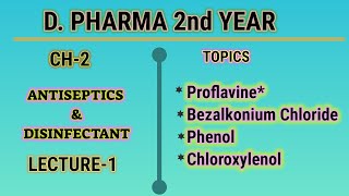 Antiseptic amp disinfectantproflavinebenzalkoniumphenolchlororxlenolformaldehydehexachlorophene [upl. by Ymmor715]