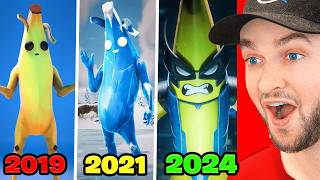 Evolution of Peely in All Fortnite Trailers amp Cutscenes [upl. by Ahsennod]