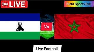 🔴 LIVE  lesotho vs Morocco live caf Africa cup of nations live Score [upl. by Dnomayd]