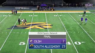 OLSH Football  South Allegheny Friday 9132024 [upl. by Asiram]