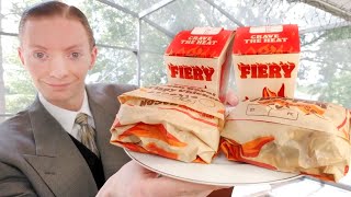 Trying Burger Kings ENTIRE Fiery Menu How Spicy is it [upl. by Alina]