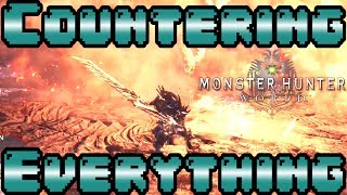 Countering Everything in Monster Hunter World with Long Sword [upl. by Shue]