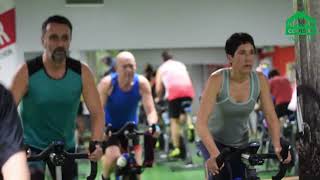 Gimnasio Covibar  Clase de ciclo indoor [upl. by Tychonn718]