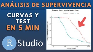 Curvas de Supervivencia en R Studio Método KaplanMeier en 5 Minutos  Tutorial rápido en Español [upl. by Llehsad]