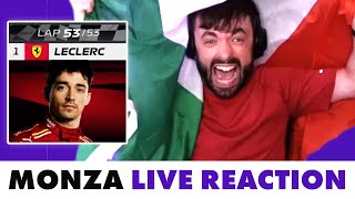 Our LIVE REACTION to Leclercs Italian Grand Prix win [upl. by Oivat895]