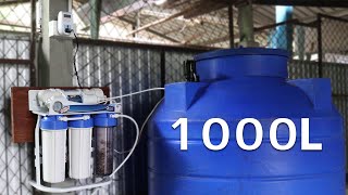 เครื่องกรองน้ำ RO 1000 ลิตร RO water purifier 1000 liters [upl. by Hadleigh]