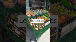 Kebab 🥙 shop triptravelkebabfastfoodtakeawayshopping marketfruitbbqasianfood naanbread [upl. by Marguerie549]