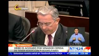 Esto dijeron los principales protagonistas del debate sobre Álvaro Uribe y el paramilitarismo [upl. by Iveksarap]