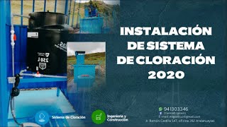 INSTALACION DE SISTEMA DE CLORACION POR AUTOCOMPENSANTE [upl. by Mannuela]