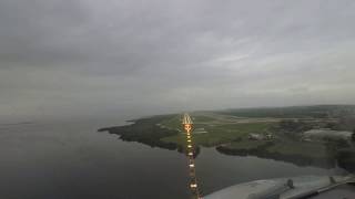 4K UHD COCKPIT VIEW OF LANDING AT RIO DE JANEIRO GALEAO AIRPORT RWY 10 [upl. by Mis965]