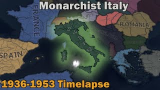 If Italy was monarchist  Hoi4 Timelapse [upl. by Atterbury]