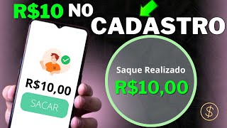 APP Paga R 10 só pelo Cadastro  App Pagando no Cadastro 2024 cadastre e ganhe dinheiro [upl. by Avlasor]