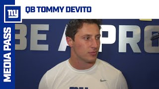 Tommy DeVito on Injury Status  New York Giants [upl. by Fawna]