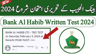 Bank Al Habib Jobs 2024  HBL Jobs 2024 written Test [upl. by Bennett912]