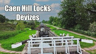 Caen Hill Locks Devizes Wiltshire [upl. by Siednarb]