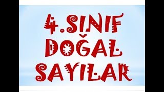 4SINIF DOĞAL SAYILAR KONU ANLATIMI Yardımcı Öğretmen [upl. by Atsirc]