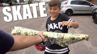 SKATE NOVO PARA ELE E ELE NÃO GOSTOU ¯\ツ¯ COMEÇANDO NO SKATE 2 [upl. by Erroll]