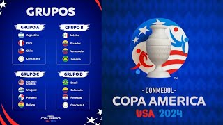 ASÍ QUEDÓ EL SORTEO DE LA COPA AMÉRICA 2024 🔥🏆⚽  ¿QUÉ SELECCIONES AVANZAN 🔮  futbol [upl. by Maressa653]