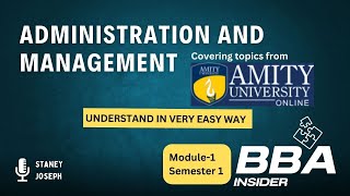 Administration vs Management Understanding the Key Differences ll For specially Amity Students [upl. by Martinson]