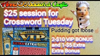 Crossword Tuesday A 25 session today Colorado Scratch Off Tickets [upl. by Johppa]