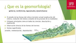 Clase 1 Introducción a la Geomorfología UPV La serena [upl. by Hnahym]