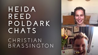 Heida Reed and Christian Brassington  Live Instagram Poldark Chat [upl. by Inail]