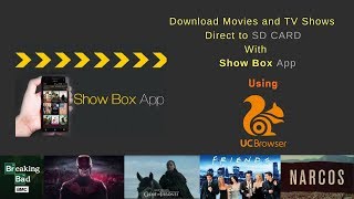 Show Box  Download Movies amp TV Shows directly to SD Card from Show Box App [upl. by Pippy]