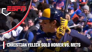 Christian Yelich SOLO SMASH 💥 vs The New York Mets  ESPN MLB [upl. by Lertnom461]