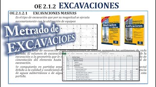 EXCAVACIONES  OE212  METRADOS  EXCEL  HebMERMA [upl. by Afatsuom]