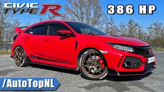 386HP HONDA CIVIC TYPE R FK8  274kmh REVIEW on AUTOBAHN by AutoTopNL [upl. by Adorl]