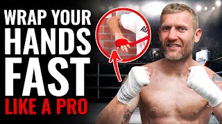 HOW TO WRAP YOUR OWN HANDS FOR BOXING BEST METHOD shorts [upl. by Edmea]