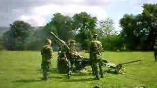 25 pounder field gun firing [upl. by Ramos897]