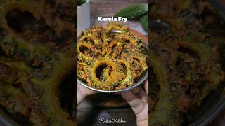 Crispy Karela Fry recipe at home Bitter Gourd Fry shorts ytshorts recipe [upl. by Seto]