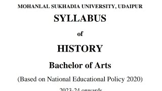 BA II semester History syllabusMLSU HistoryHISTORY OF INDIA From 750 CE to 1707 CE [upl. by Macdougall218]