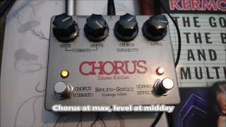 Retrosonic analog chorus demo  CE1 sounds [upl. by Yanetruoc]