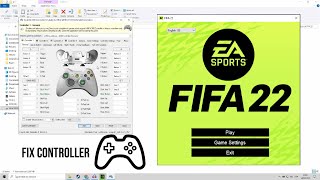 How to configure your controller in FIFA 22  PC  x360ce 2022 [upl. by Anrahs881]