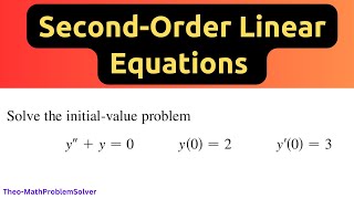 SecondOrder Linear Differential Equations Episode 5 Complex Roots [upl. by Aurore]