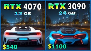 RTX 3090 vs RTX 4070  quick comparison in 50 games at 4K max settings [upl. by Oivat]