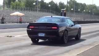 2015 Dodge Challenger SRT tire burnout and drag race test at the Portland International Speedway [upl. by Aden876]