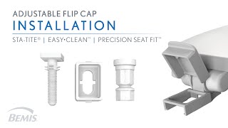 Installation  Adjustable Flip Cap Easy•Clean Toilet Seat Stays Tight [upl. by Emyle260]