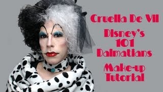 DISNEY VILLAINS  CRUELLA DE VIL  101 Dalmatians  MakeUp Tutorial  HD [upl. by Hermine]