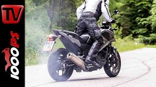 Honda NC750X Stunts  StuntFriday Action  Stoppie Drift [upl. by Winebaum]