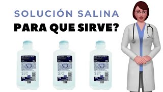 SOLUCIÓN SALINA que es y para que sirve la solución salina como usar la solución salina [upl. by Burck]